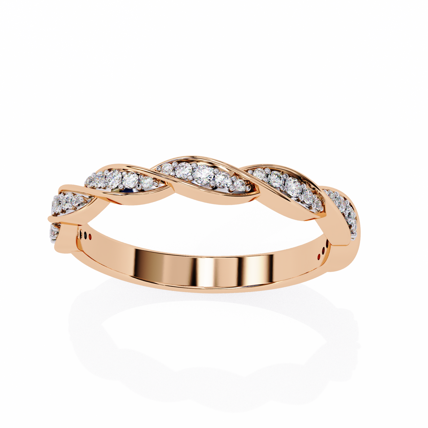 Twist of Elegance Ring Rose Gold