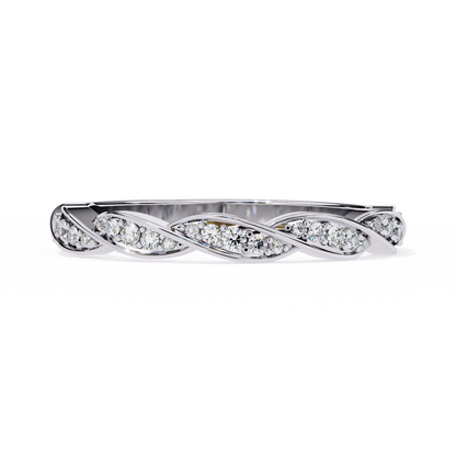 Twist of Elegance Ring White Gold
