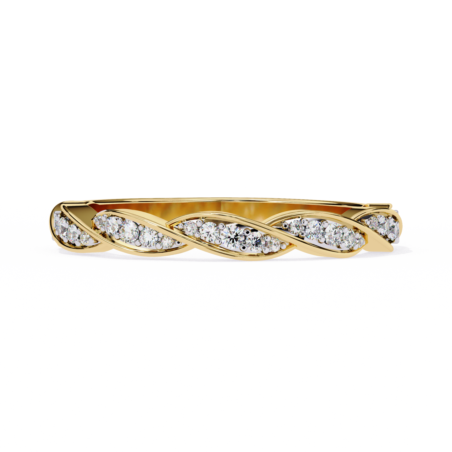 Twist of Elegance Ring Yellow Gold