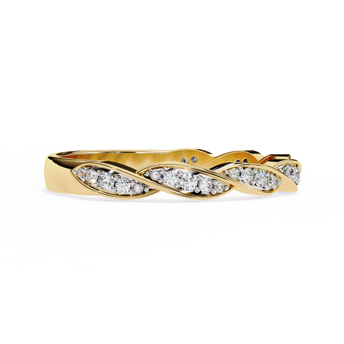 Twist of Elegance Ring Yellow Gold