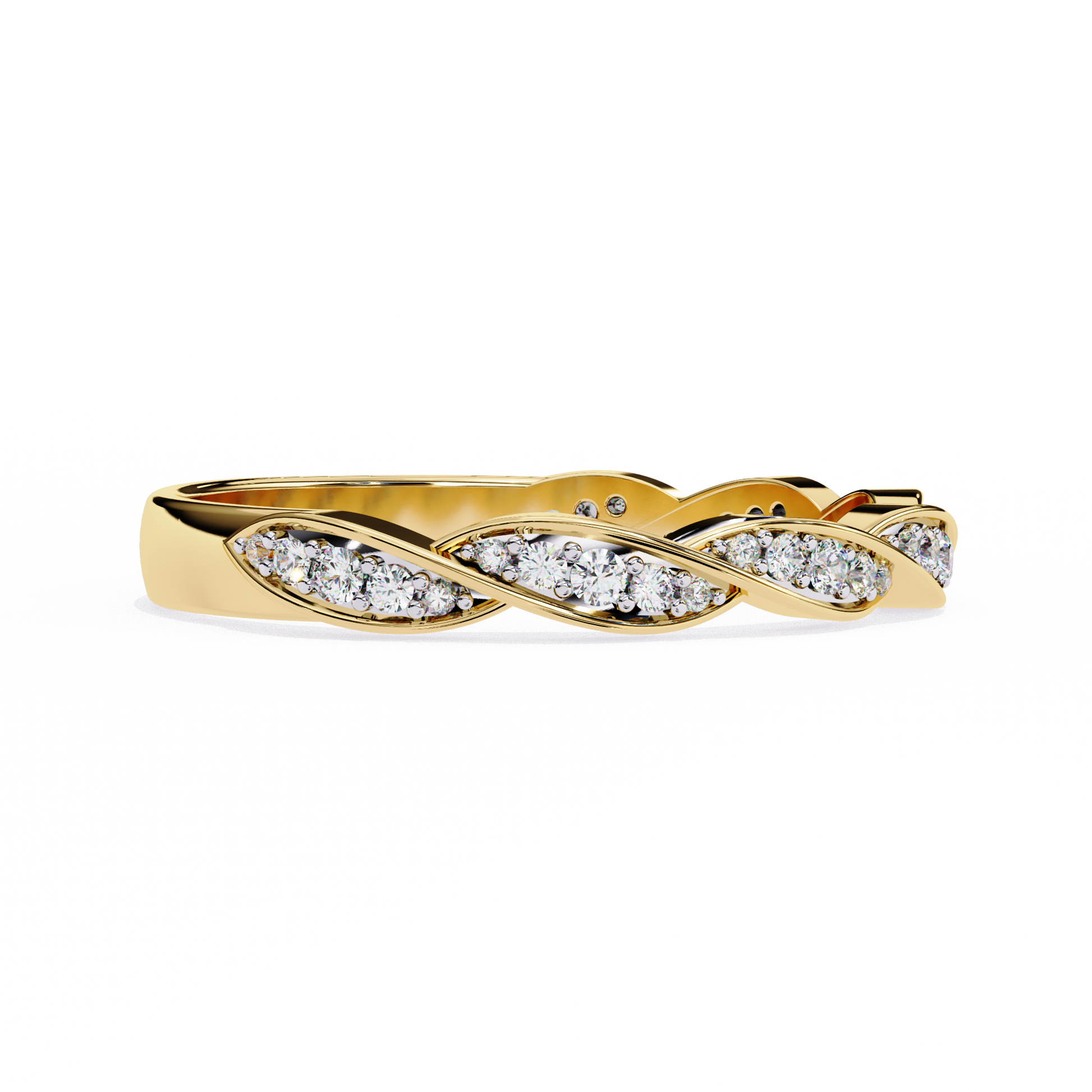 Twist of Elegance Ring Yellow Gold
