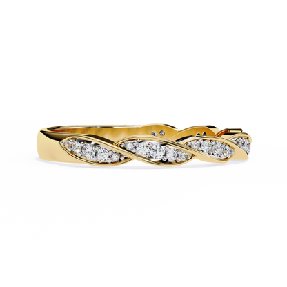 Twist of Elegance Ring Yellow Gold