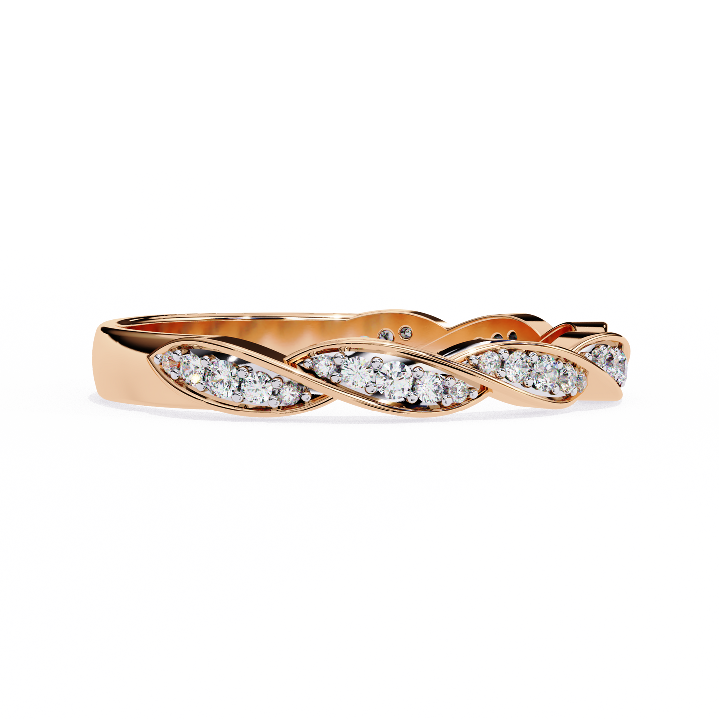 Twist of Elegance Ring Rose Gold