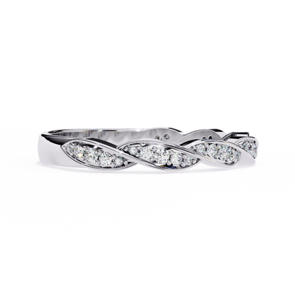 Twist of Elegance Ring White Gold