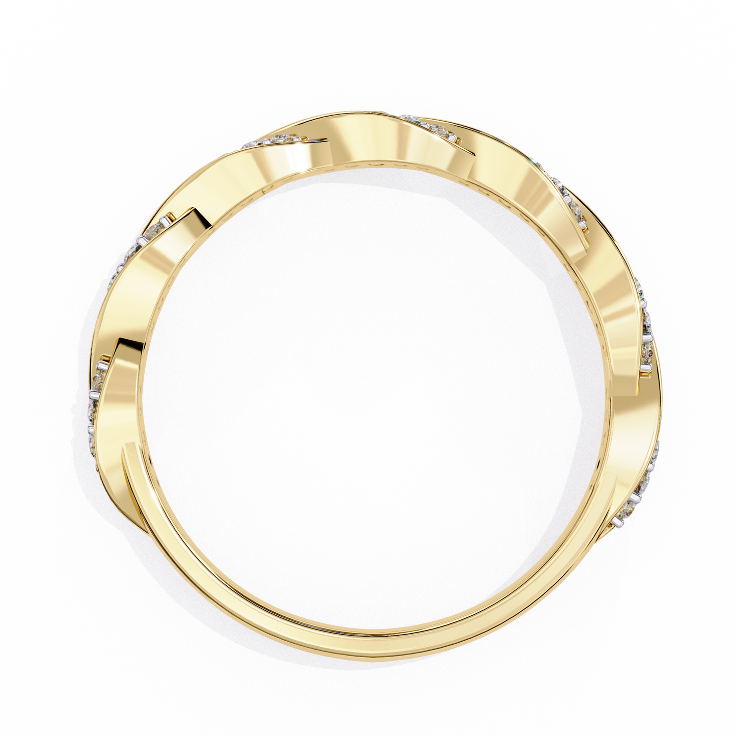 Twist of Elegance Ring Yellow Gold