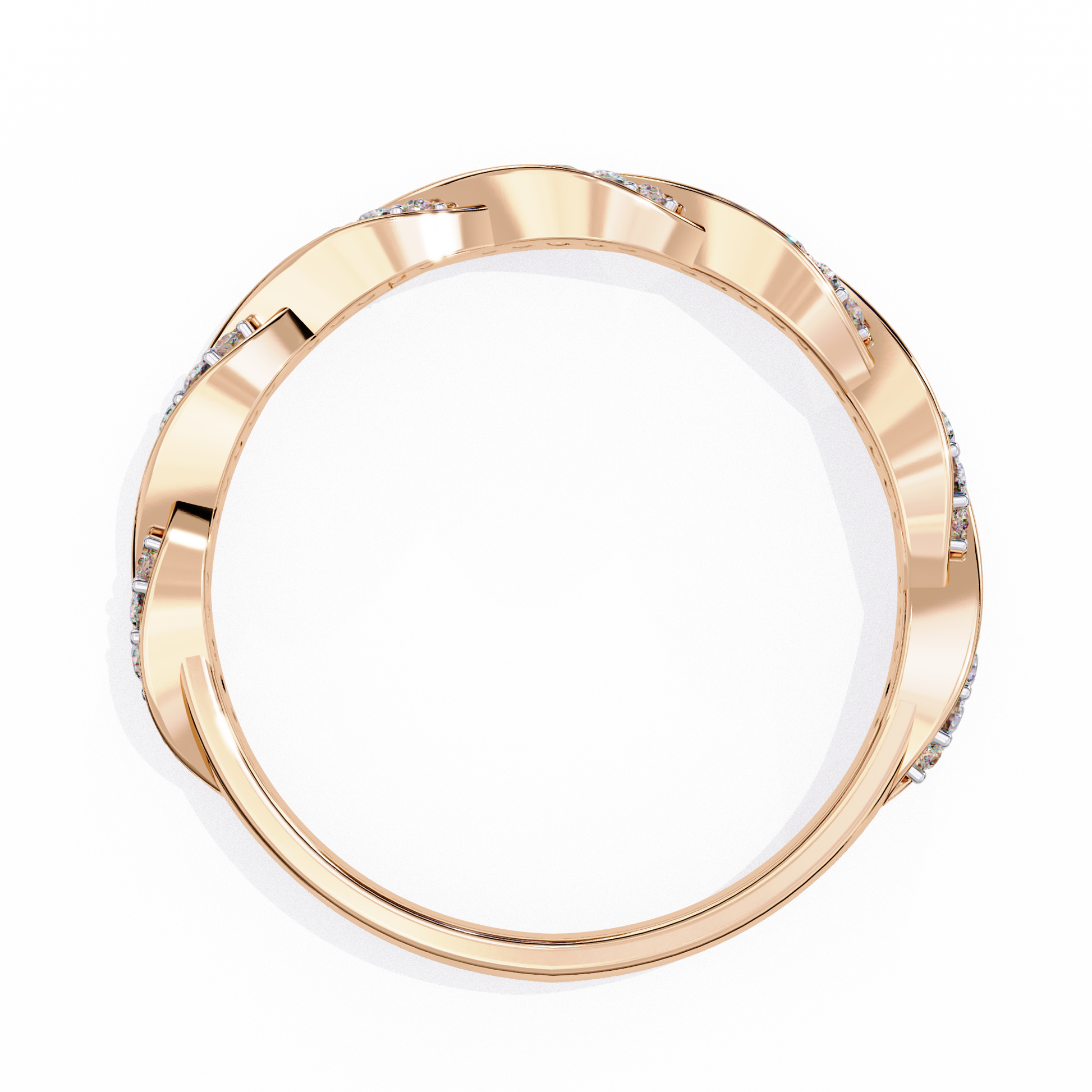 Twist of Elegance Ring Rose Gold