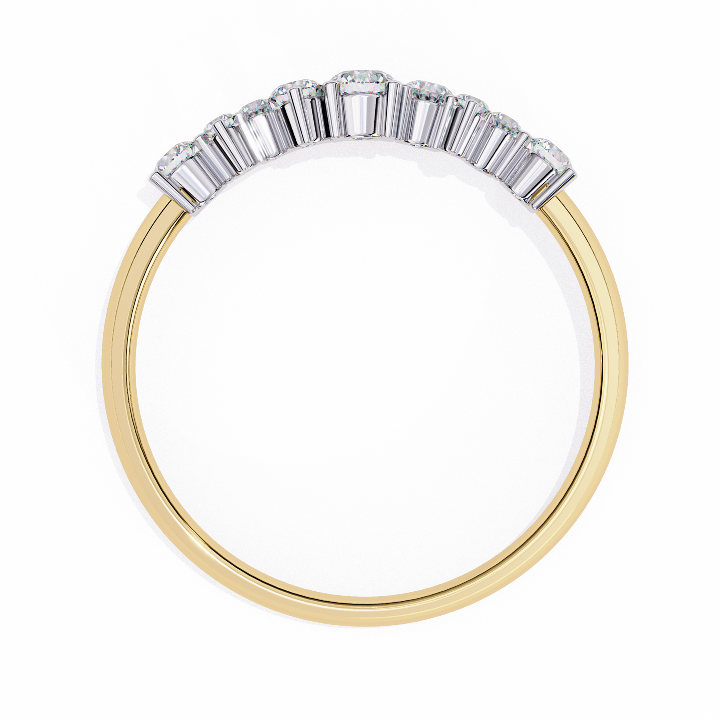 Cluster Diamond Ring Yellow Gold