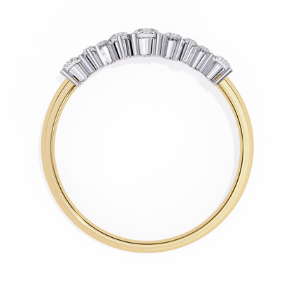 Cluster Diamond Ring Yellow Gold