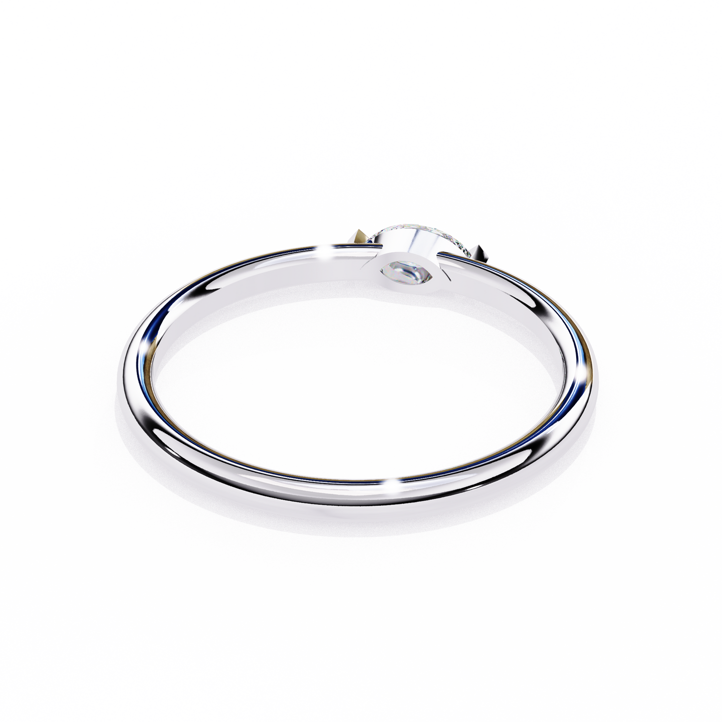 Marquise Solitaire Diamond Ring White Gold 