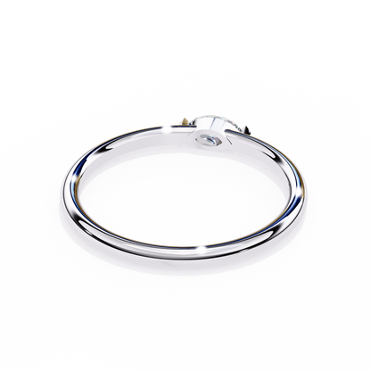 Marquise Solitaire Diamond Ring White Gold 