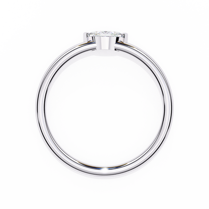 Marquise Solitaire Diamond Ring White Gold 