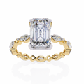 Emerald Cut Diamond Engagement Ring