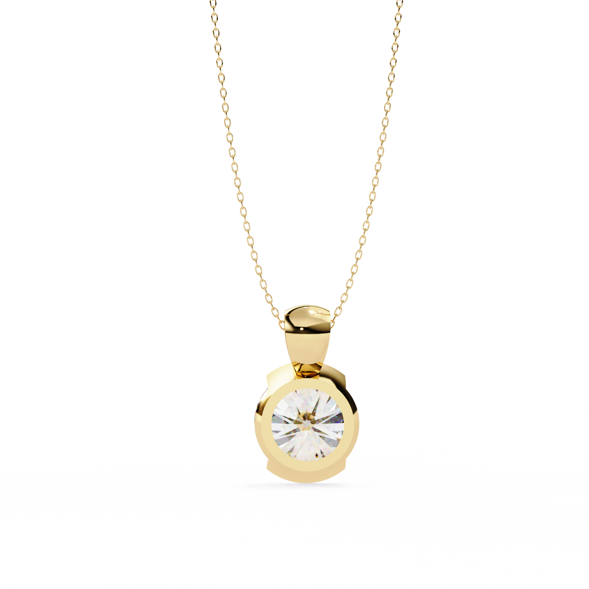 Eternal Solitaire Pendant Yellow Gold