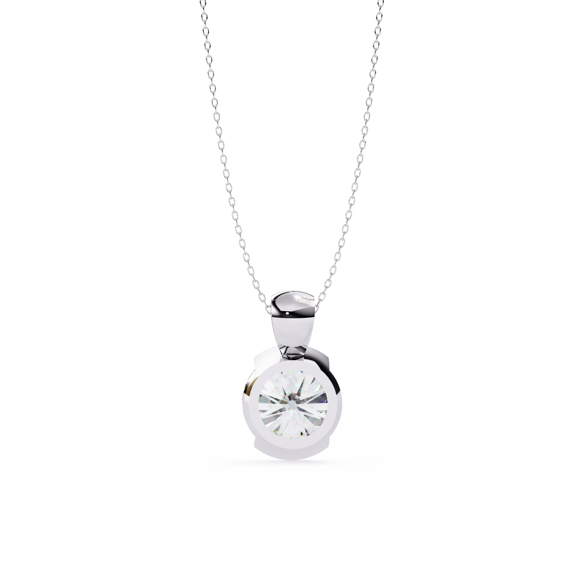 Eternal Solitaire Pendant White Gold