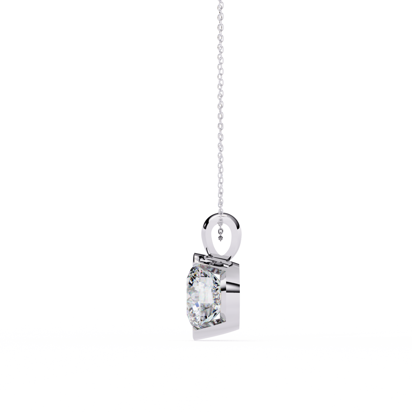 Eternal Solitaire Pendant White Gold