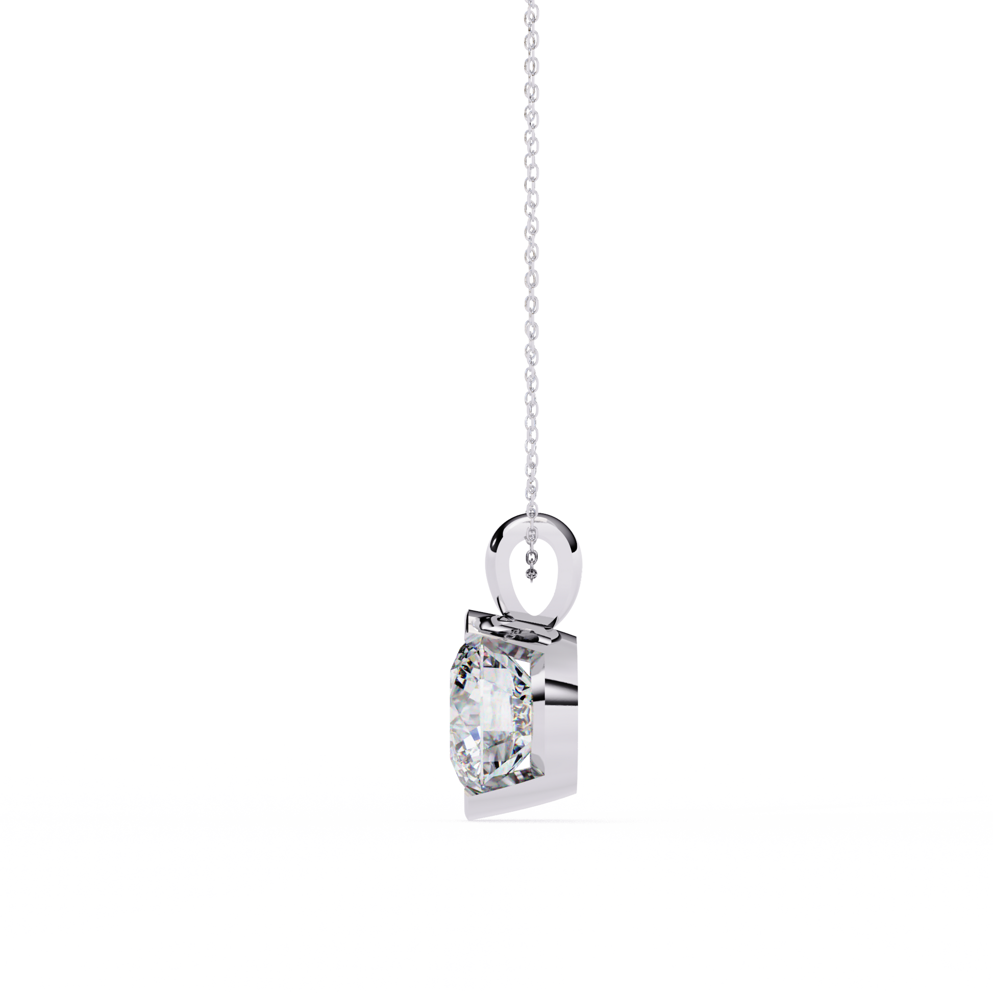 Eternal Solitaire Pendant White Gold