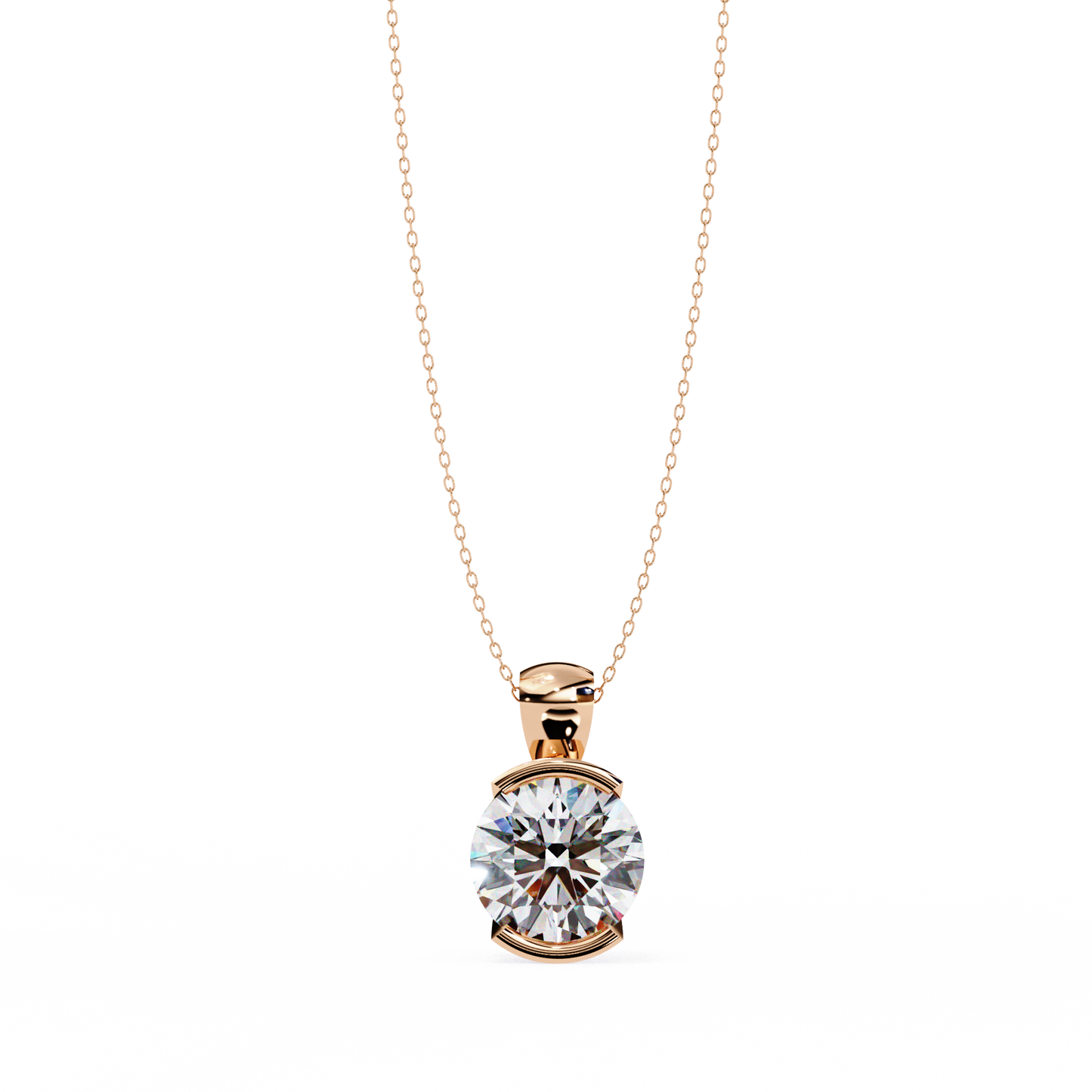 Eternal Solitaire Pendant Rose Gold