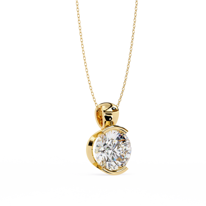 Eternal Solitaire Pendant Yellow Gold