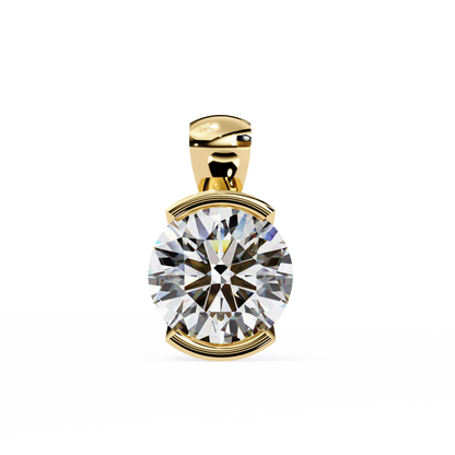 Eternal Solitaire Pendant Yellow Gold
