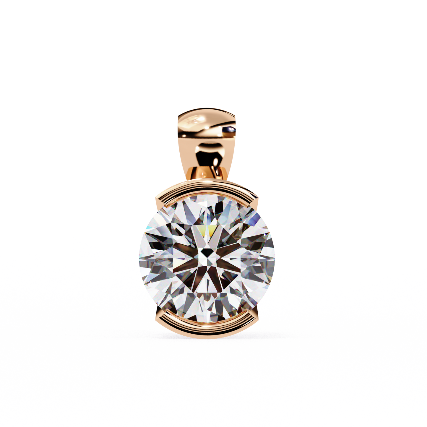 Eternal Solitaire Pendant Rose Gold