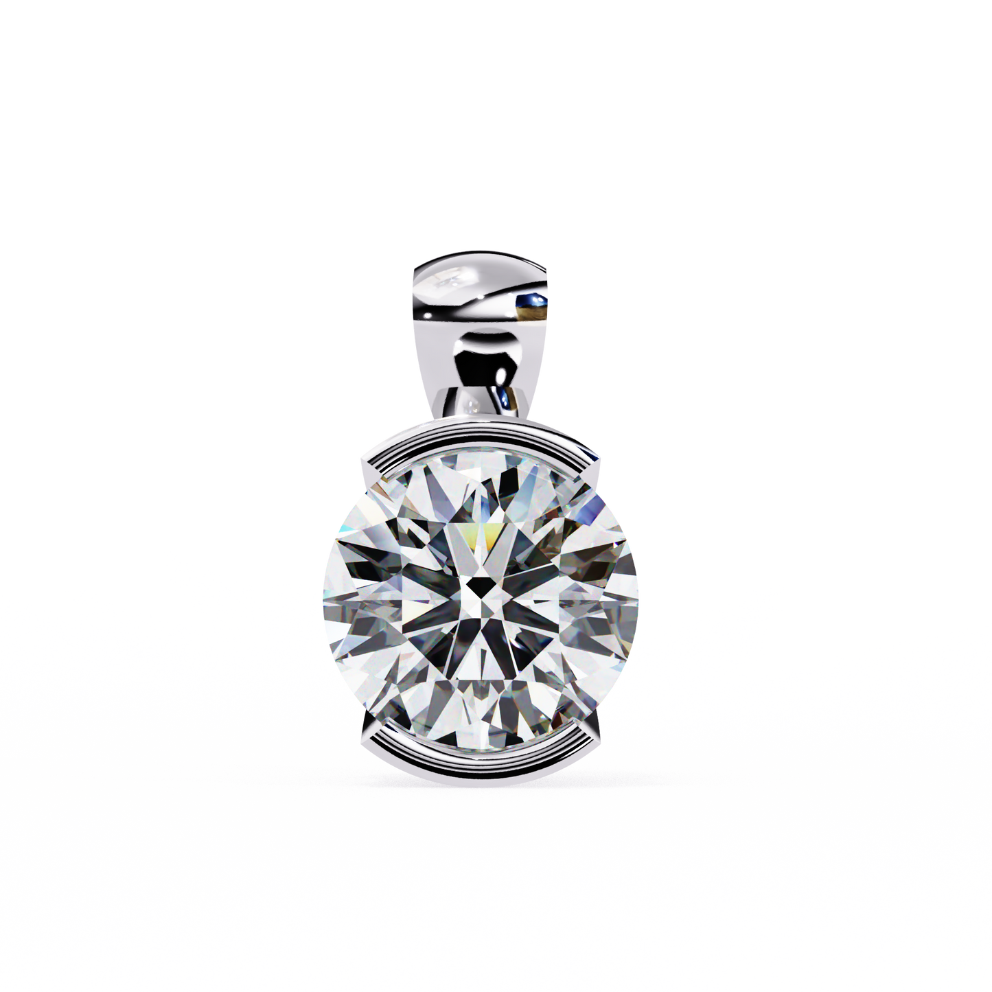 Eternal Solitaire Pendant White Gold