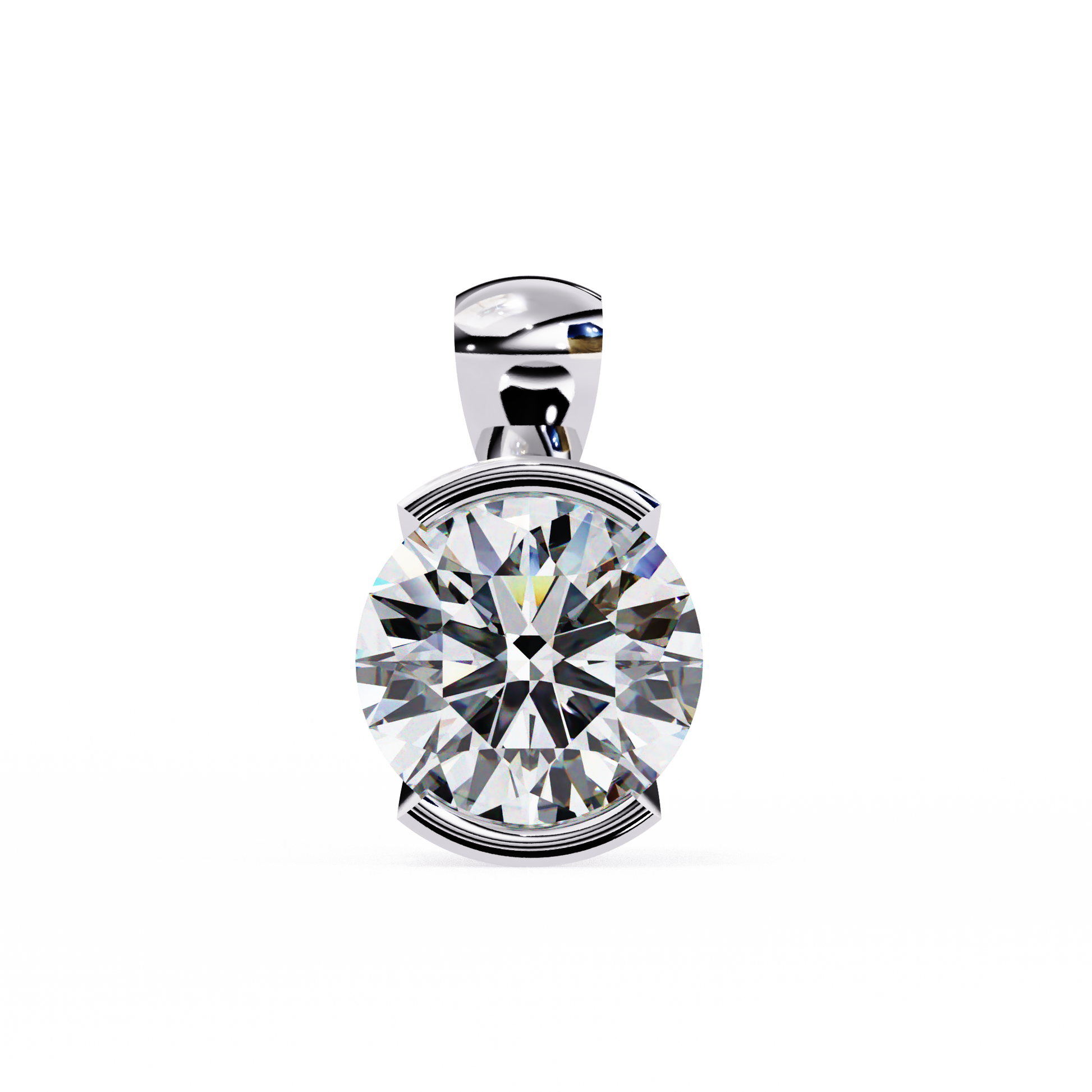Eternal Solitaire Pendant White Gold