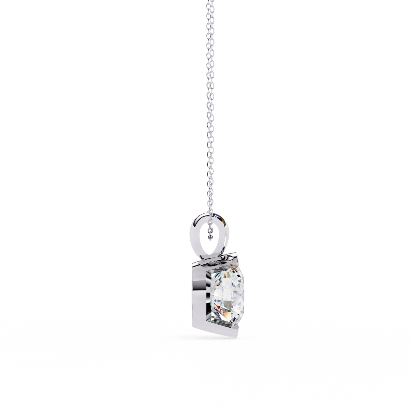 Eternal Solitaire Pendant White Gold