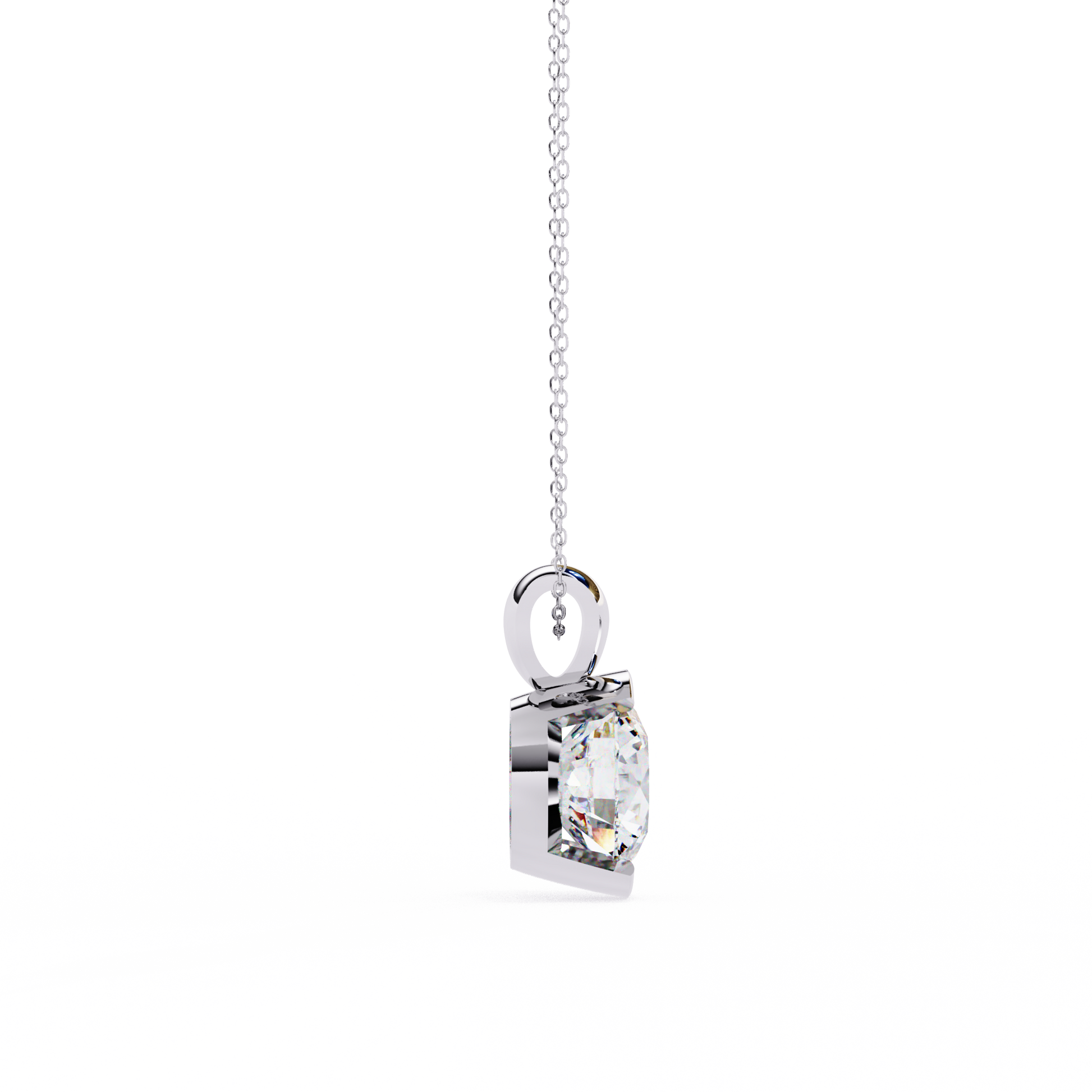 Eternal Solitaire Pendant White Gold