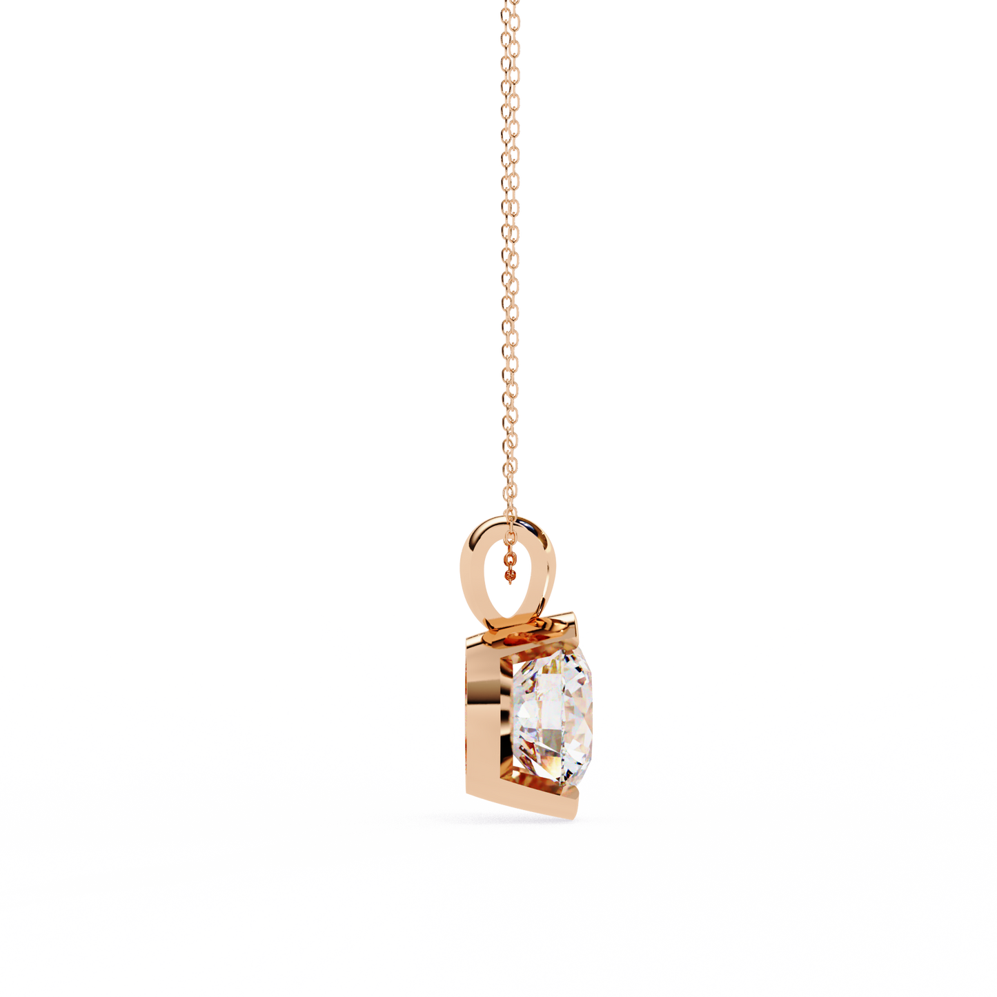 Eternal Solitaire Pendant Rose Gold