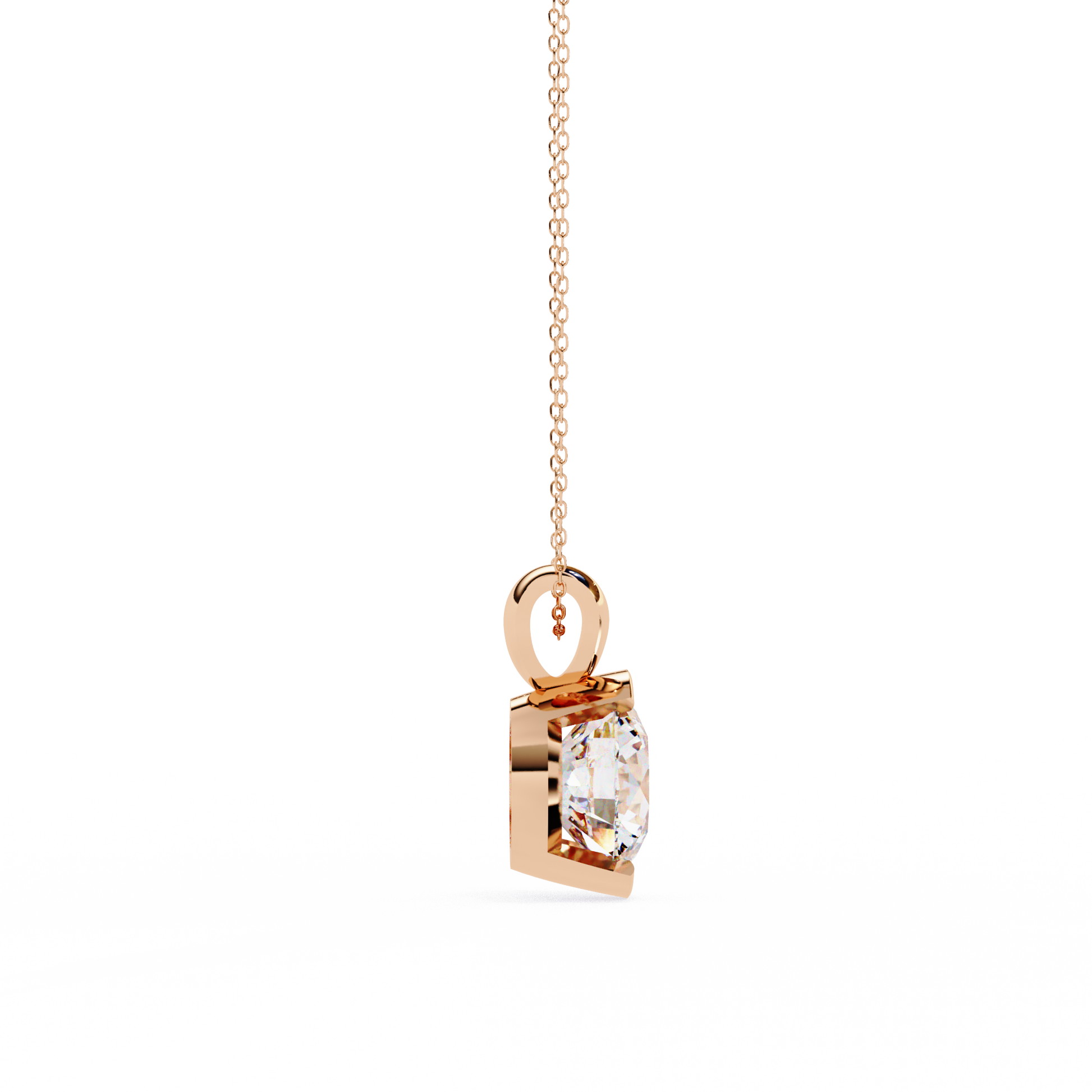Eternal Solitaire Pendant Rose Gold
