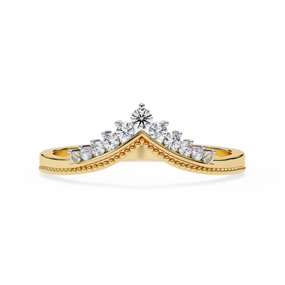 Regal Tiara Diamond Ring Yellow Gold