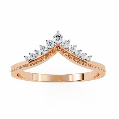 Regal Tiara Diamond Ring Rose Gold
