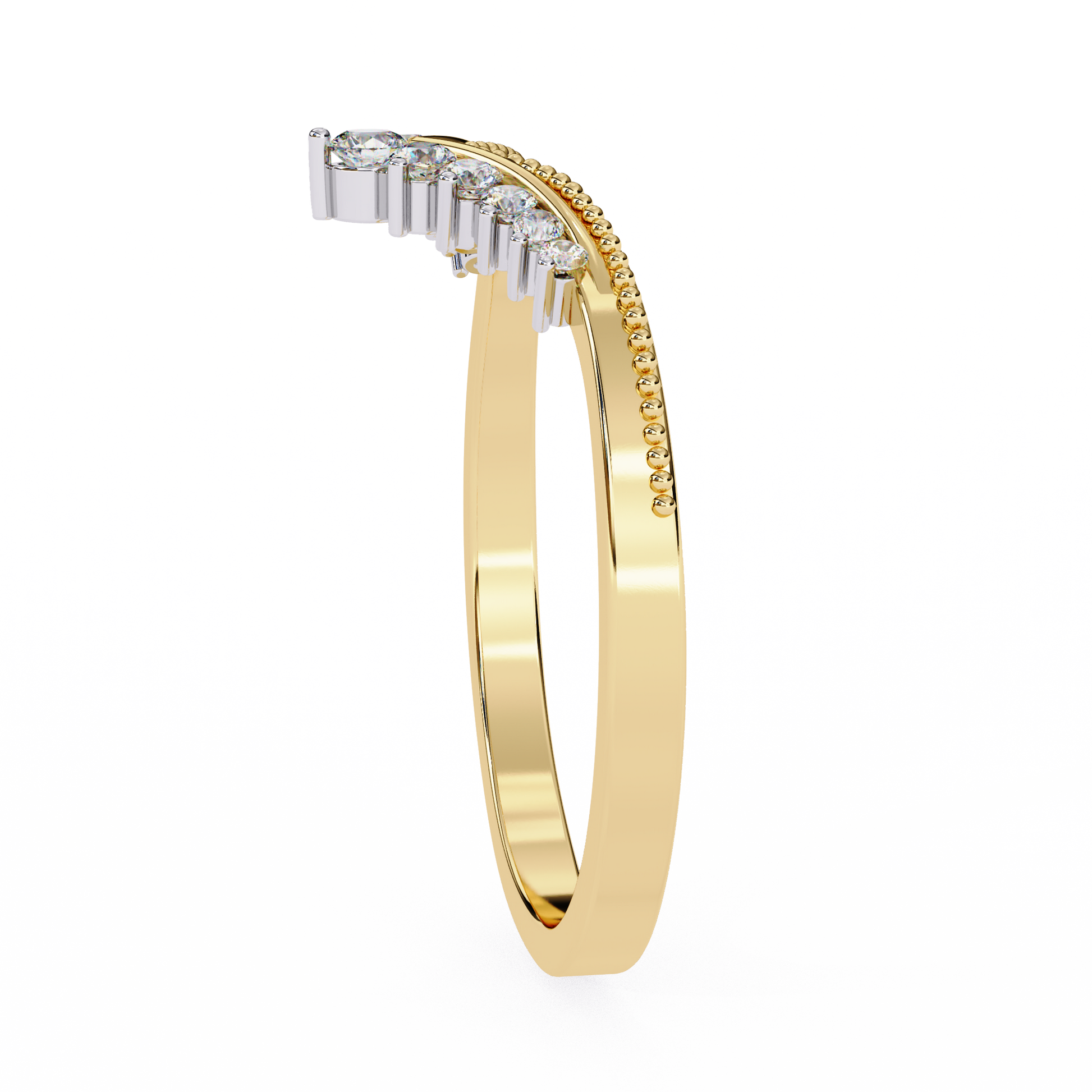 Regal Tiara Diamond Ring Yellow Gold