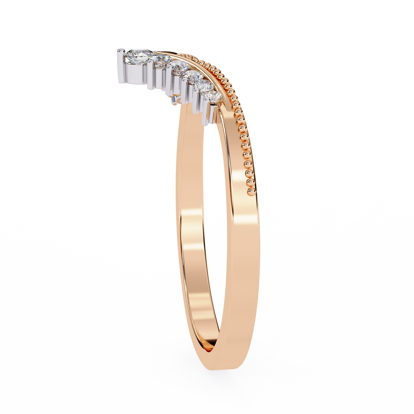 Regal Tiara Diamond Ring Rose Gold