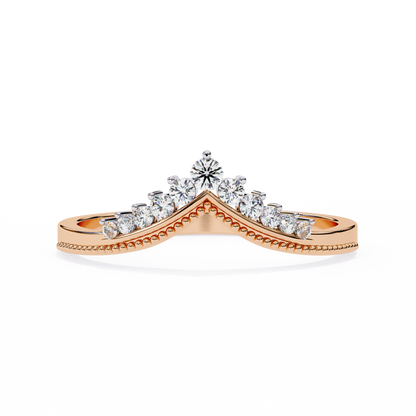 Regal Tiara Diamond Ring Rose Gold