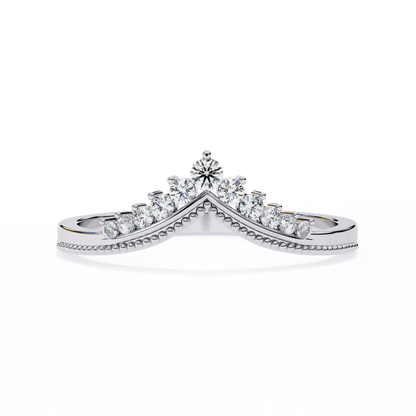 Regal Tiara Diamond Ring White Gold