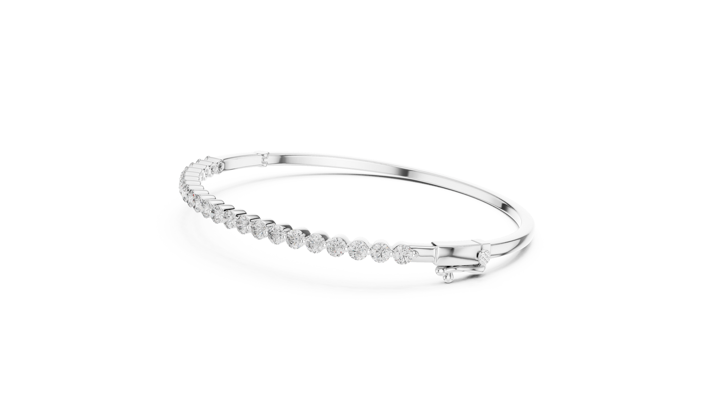 Classic Diamond Tennis Bangle Bracelet