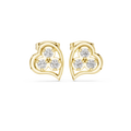 Diamond Round Composite Cluster Stud Earrings