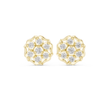 Diamond Cushion-Style Composite Cluster Studs