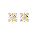 Diamond Compass Starburst Geometric Studs