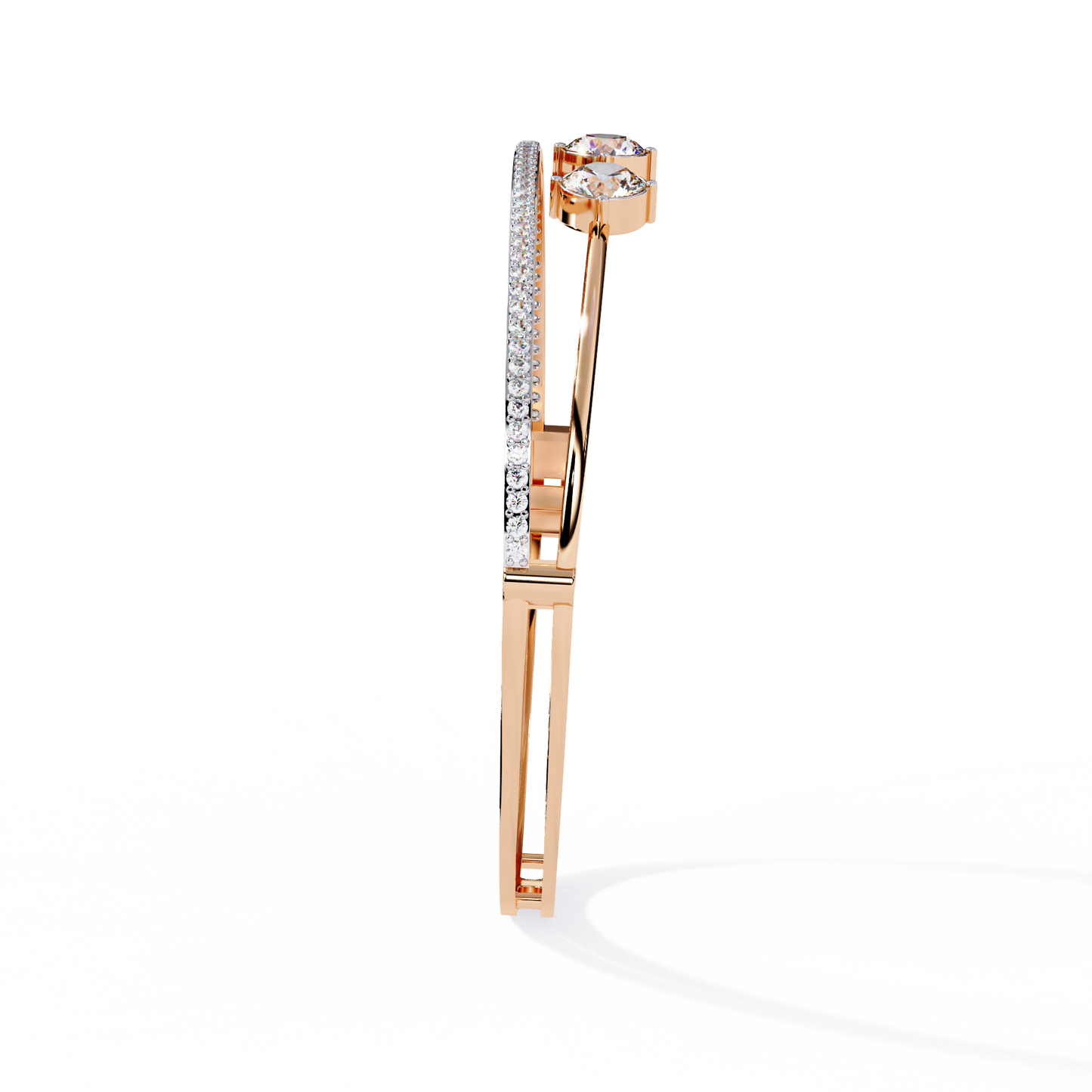 Eternal Quartet Diamond Bangle Rose Gold