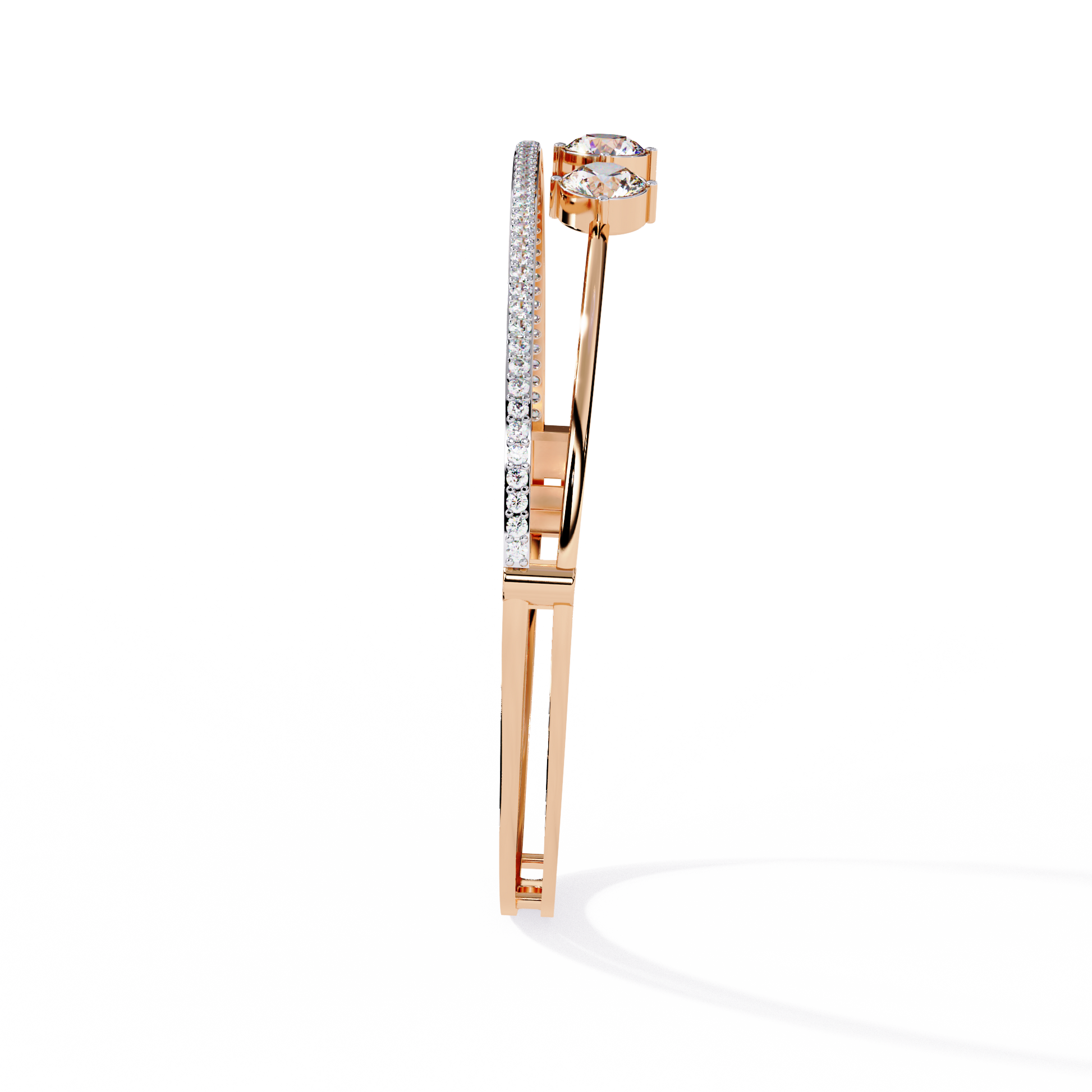 Eternal Quartet Diamond Bangle Rose Gold