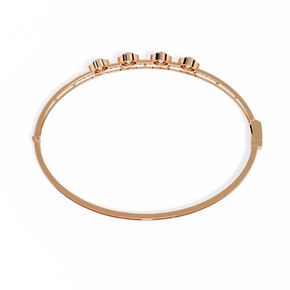 Eternal Quartet Diamond Bangle Rose Gold