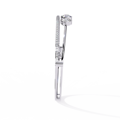 Eternal Quartet Diamond Bangle White Gold