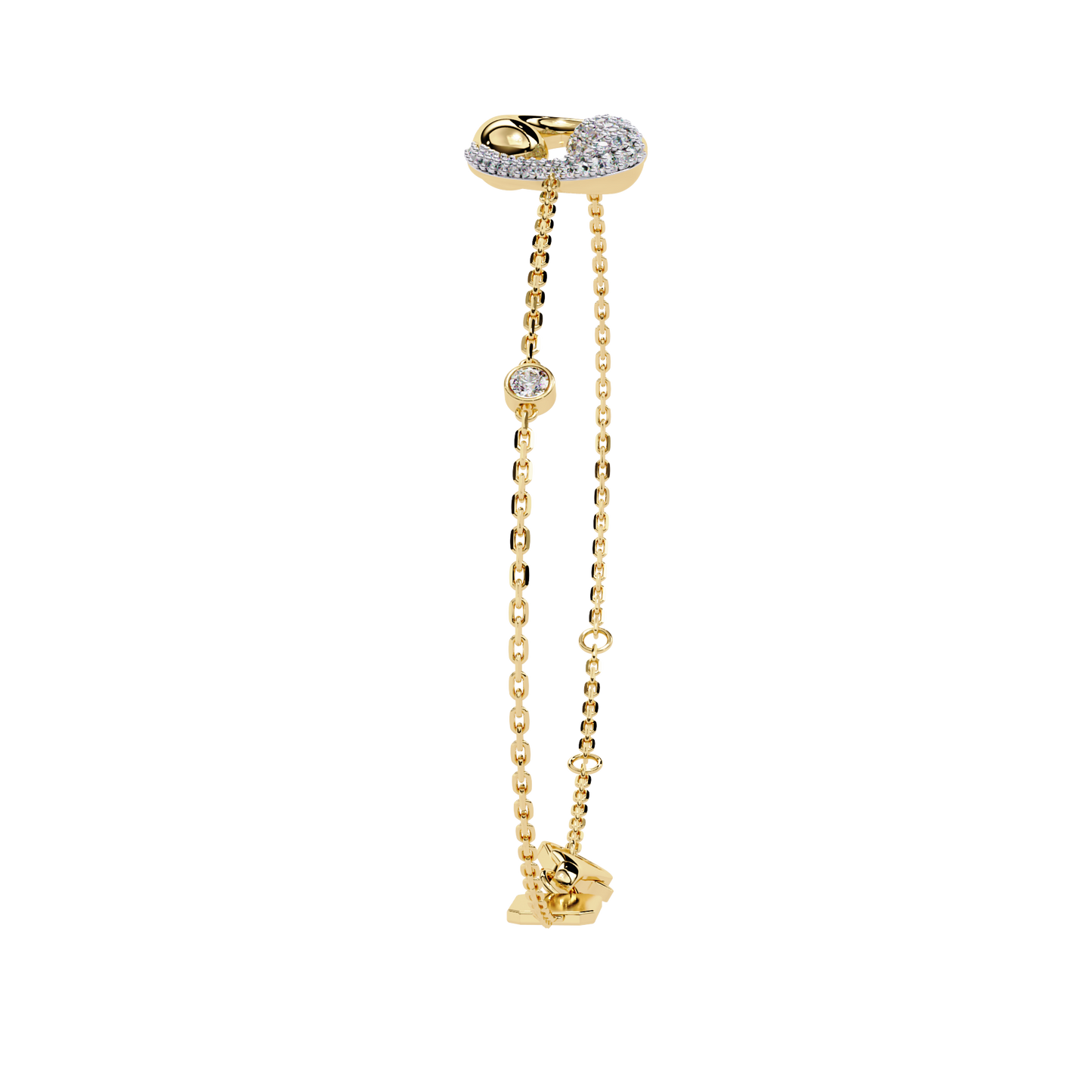 Eternal Flow Diamond Bracelet Yellow Gold