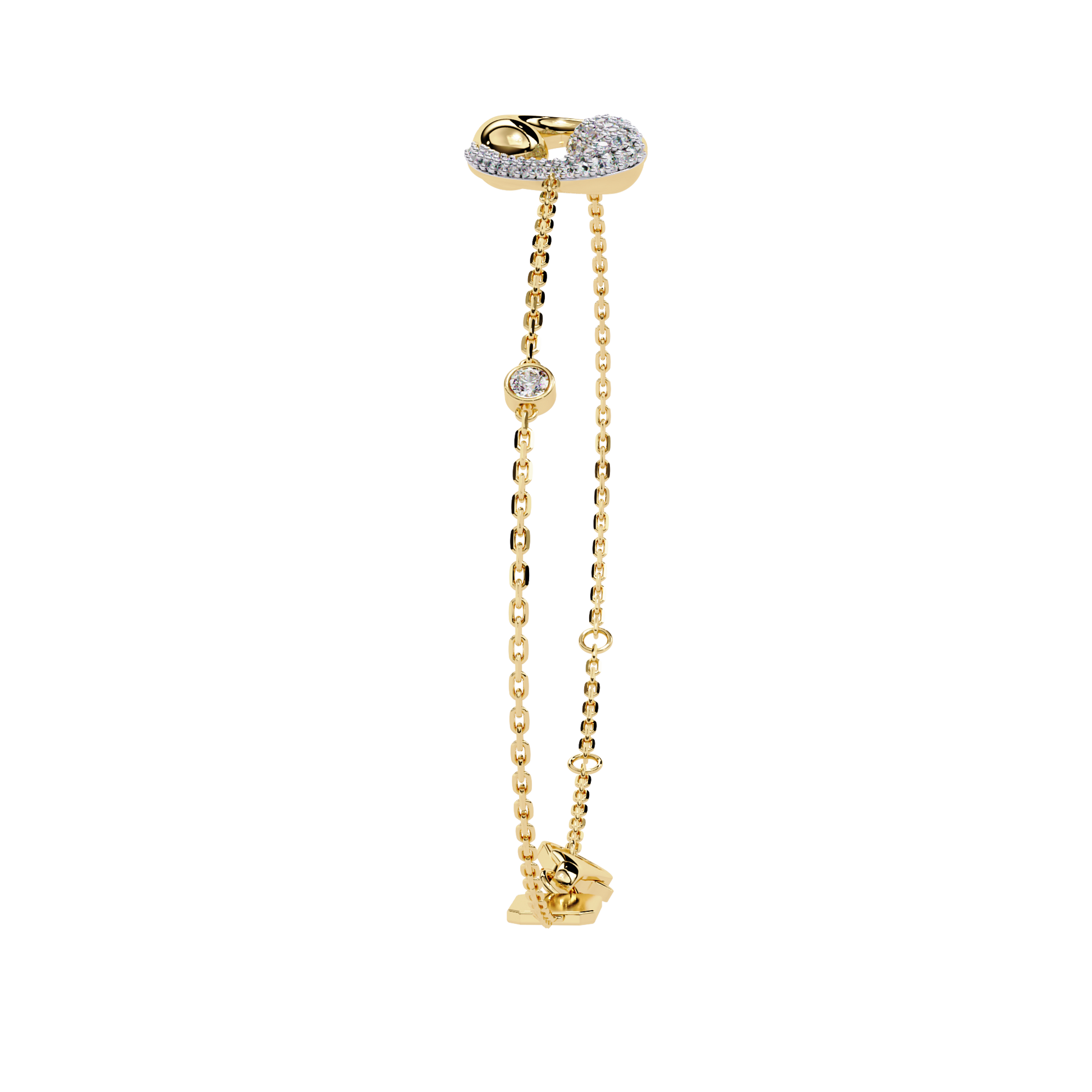 Eternal Flow Diamond Bracelet Yellow Gold