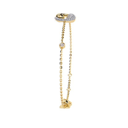 Eternal Flow Diamond Bracelet Yellow Gold