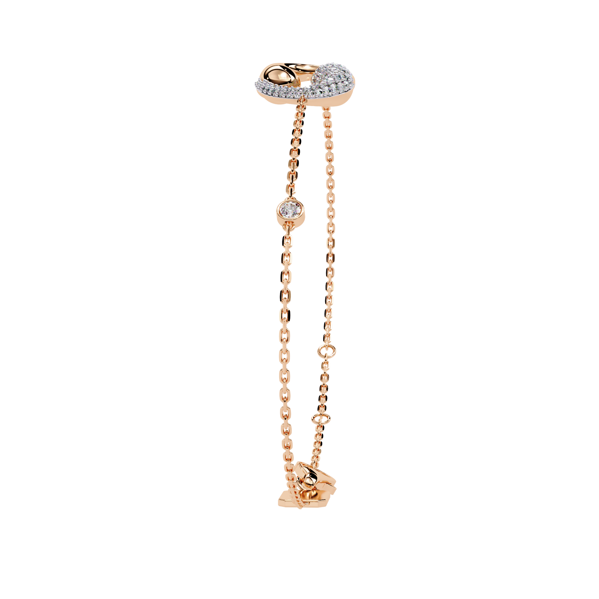 Eternal Flow Diamond Bracelet Rose Gold