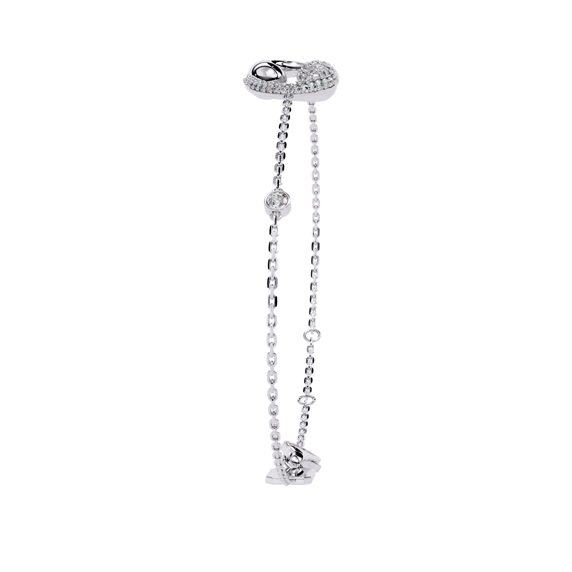Eternal Flow Diamond Bracelet White Gold
