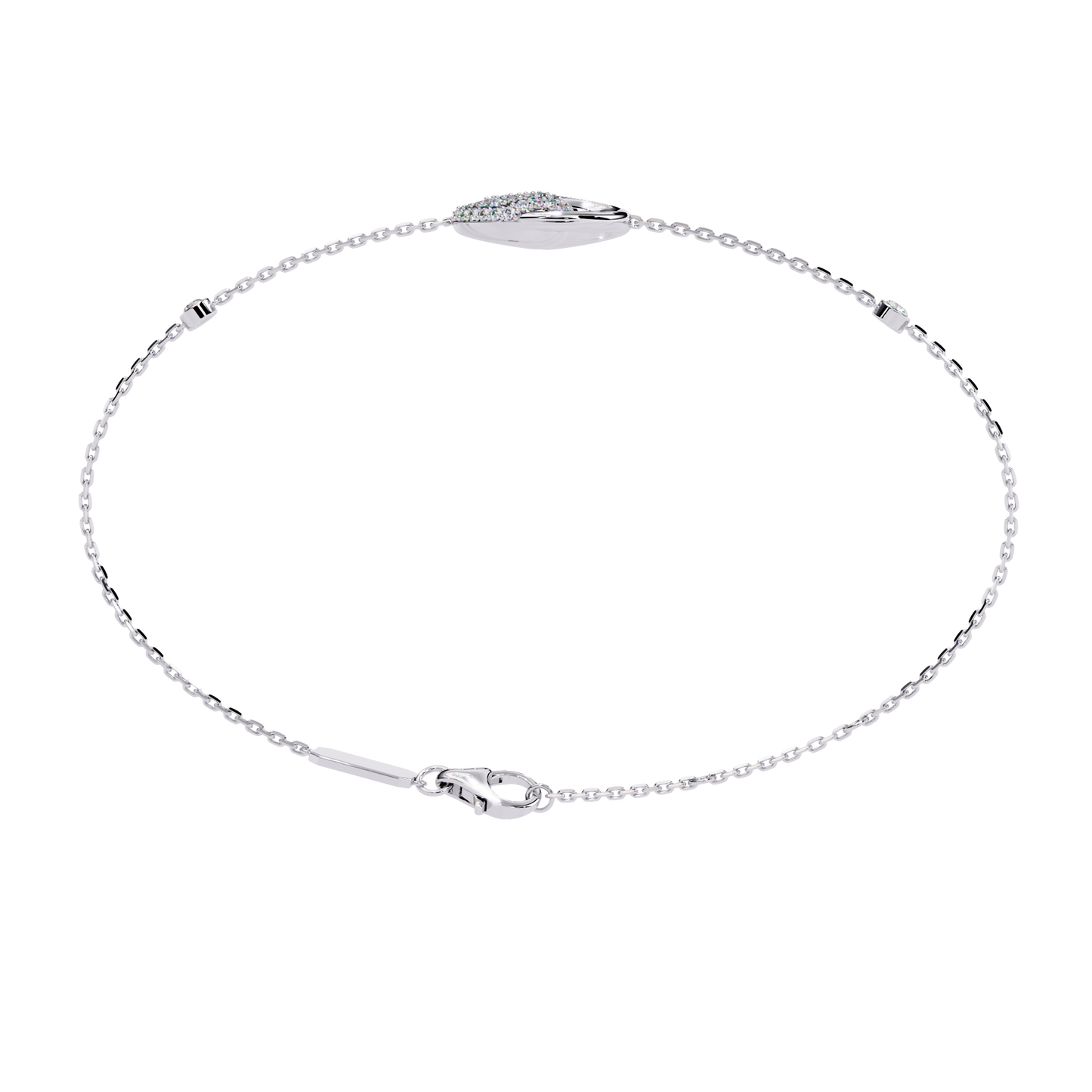 Eternal Flow Diamond Bracelet White Gold
